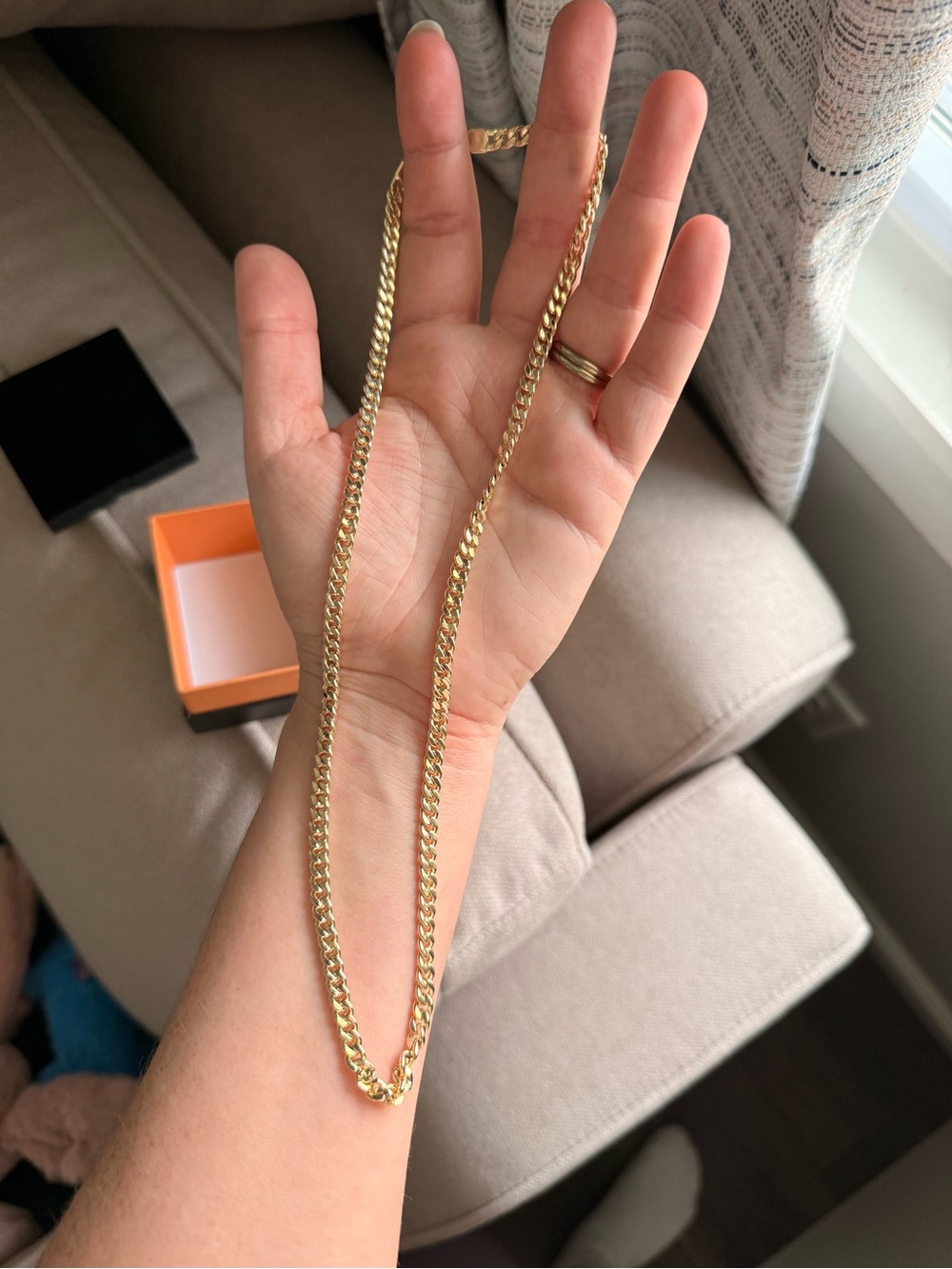Quince Gold Curb Chain Necklace